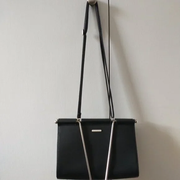 Studio Cult Binder Clip Bag Purse in Black and Silver - Picture 5 of 16